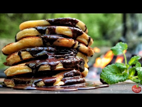 Best Nutella &amp; Pancakes in the Forest ! (from Scratch)