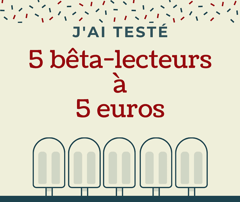 J’ai testé 5 beta-lecteurs à 5 euros
