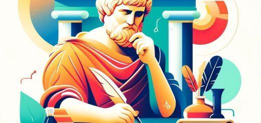 a man sitting at a desk writing